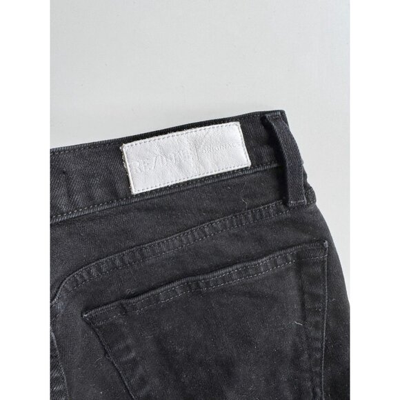 REDONE 90's Black High Rise Skinny Leg Ankle Jeans, Size 28 - Picture 10 of 16